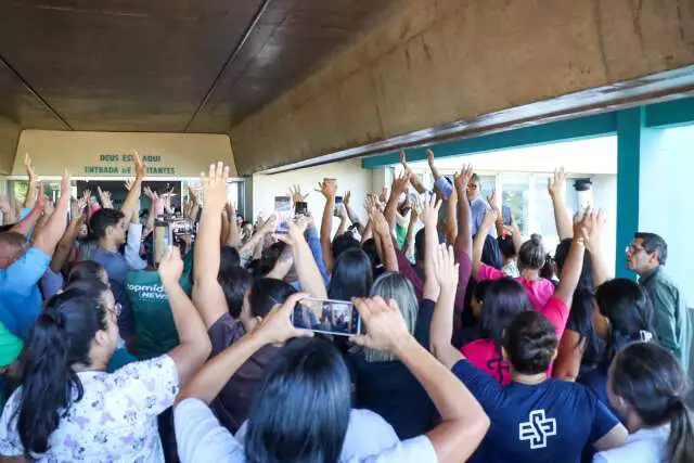 Funcionários da Santa Casa protestam por salários atrasados em 9 de janeiro