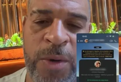 Ex atleta relatou pelas redes sociais que mãe foi vítima de golpista  InstagramAdriano Imperia...
