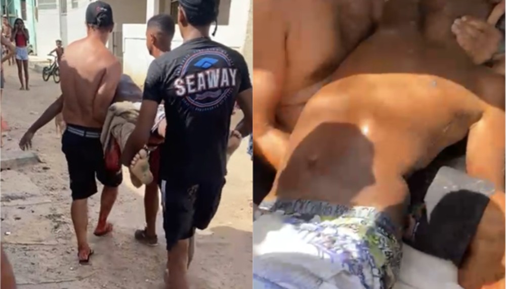 Adolescente de 12 anos foi mordido por tubarão na Praia de Del Chifre em Olinda Foto Reproduçã...