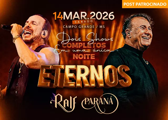 Show "Eternos" com Ralf e Paraná: Lote Extra Disponível!