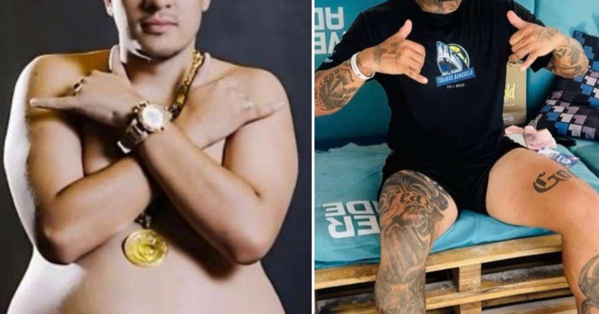 Antes e depois de MC Binn — Foto: Reprodução/Instagram / Mais Novela