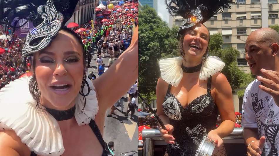 Paolla Oliveira esbanja samba no pÃ© ao participar do CordÃ£o da Bola Preta, no Rio